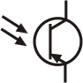 Условное графическое обозначение фототранзистора